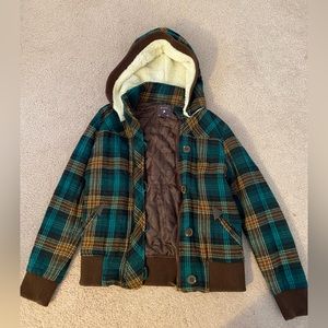 Small plaid winter jacket